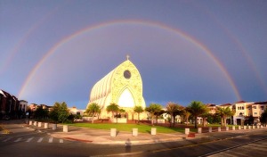 Double Rainbow at Ave Maria Catholic University
